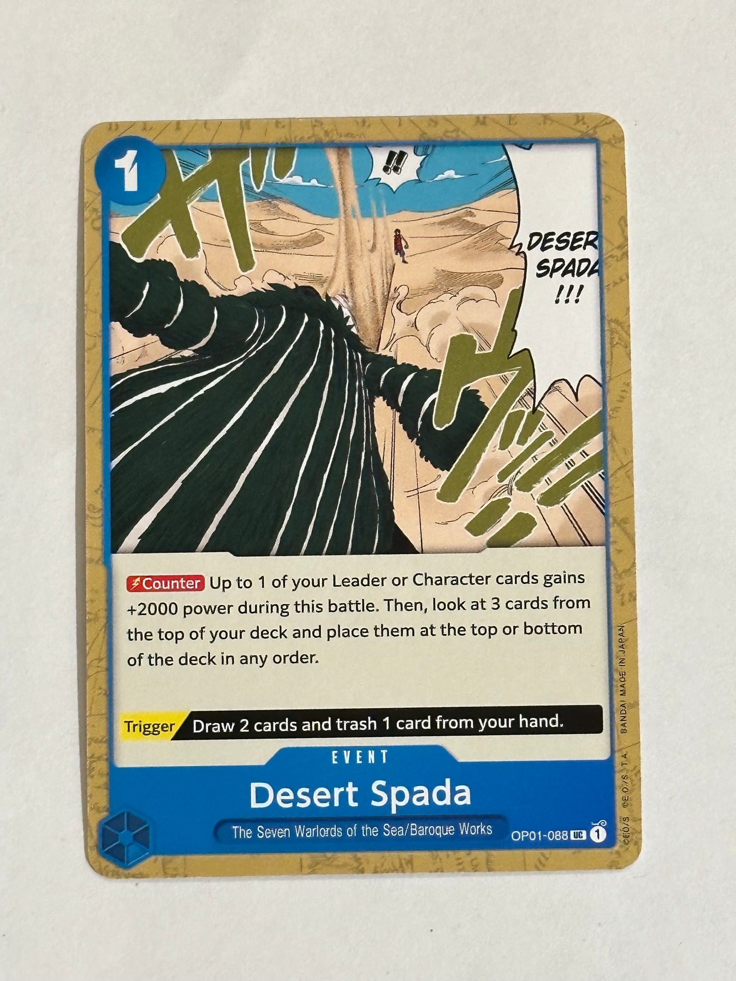 One Piece TCG Event Desert Spada OP01-088 English