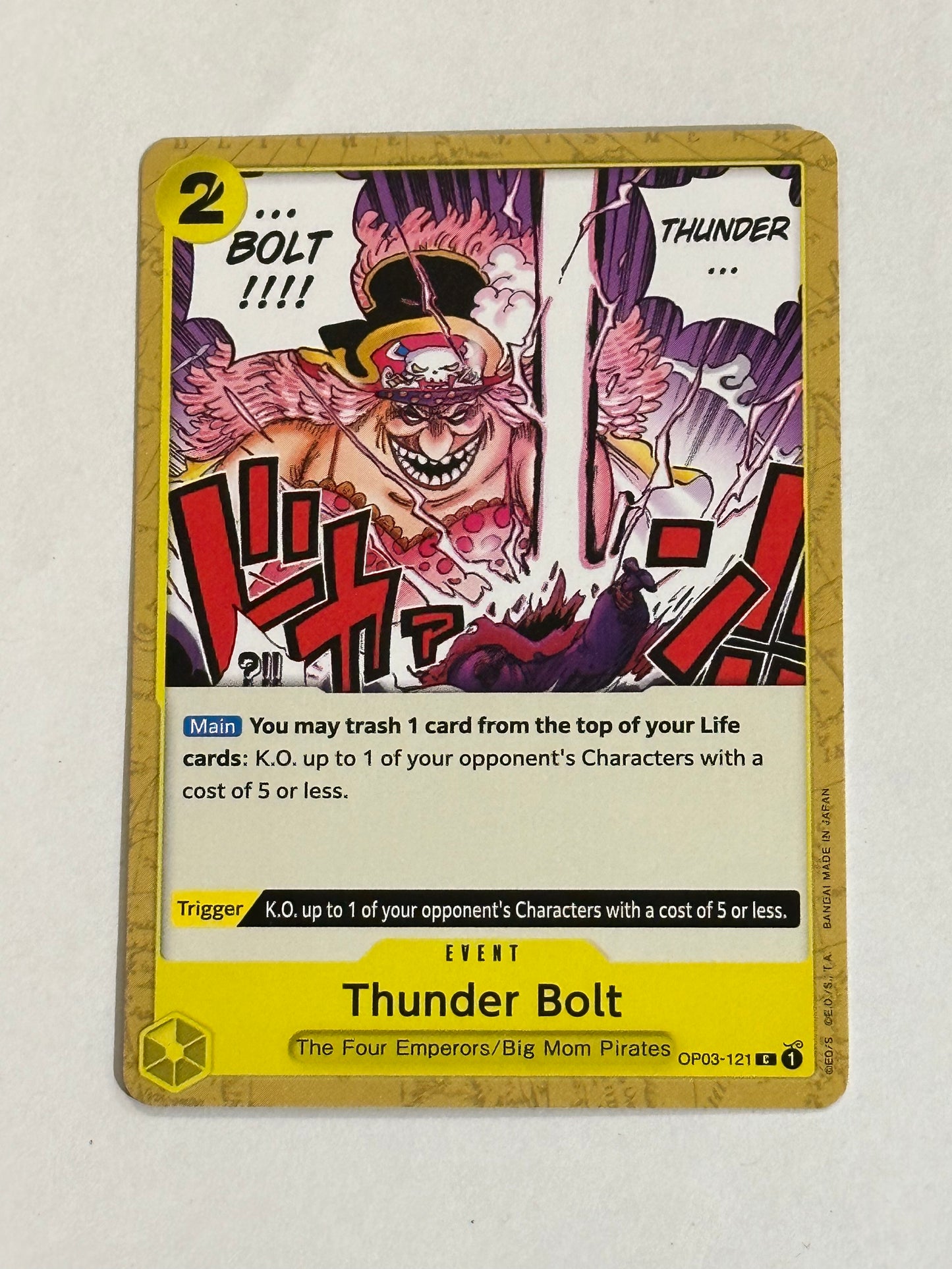 One Piece TCG Event Thunder Bolt OP03-121 English
