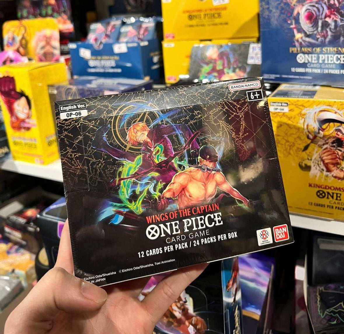 One Piece | OP-06 | Wings Of The Captain Booster Box ENGLISH Sealed ( or packs ) One Piece | OP-06 | Wings Of The Captain Booster Box ENGLISH Sealed ( or packs )