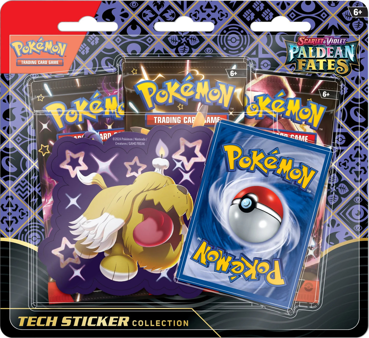 POKEMON - PALDEAN FATES - TECH STICKER COLLECTION - 3 PACK BLISTER