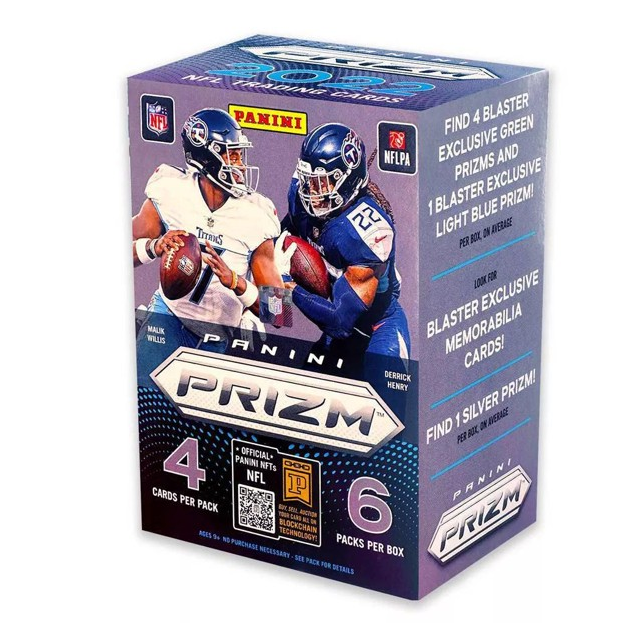 2022 Panini NFL Prizm Football Trading Card Blaster Box