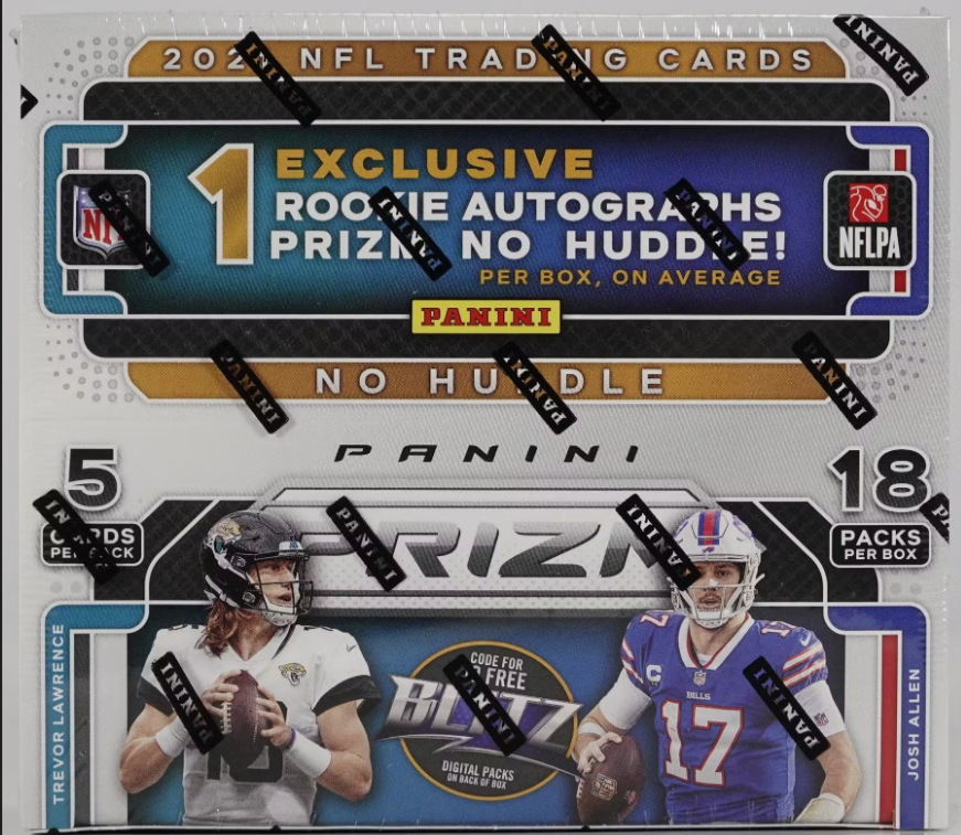 NFL 2021 Panini Prizm No Huddle Football Hobby Box