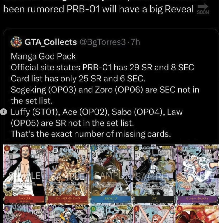 *IN STOCK* One Piece TCG PRB-01 Premium Booster Box 01