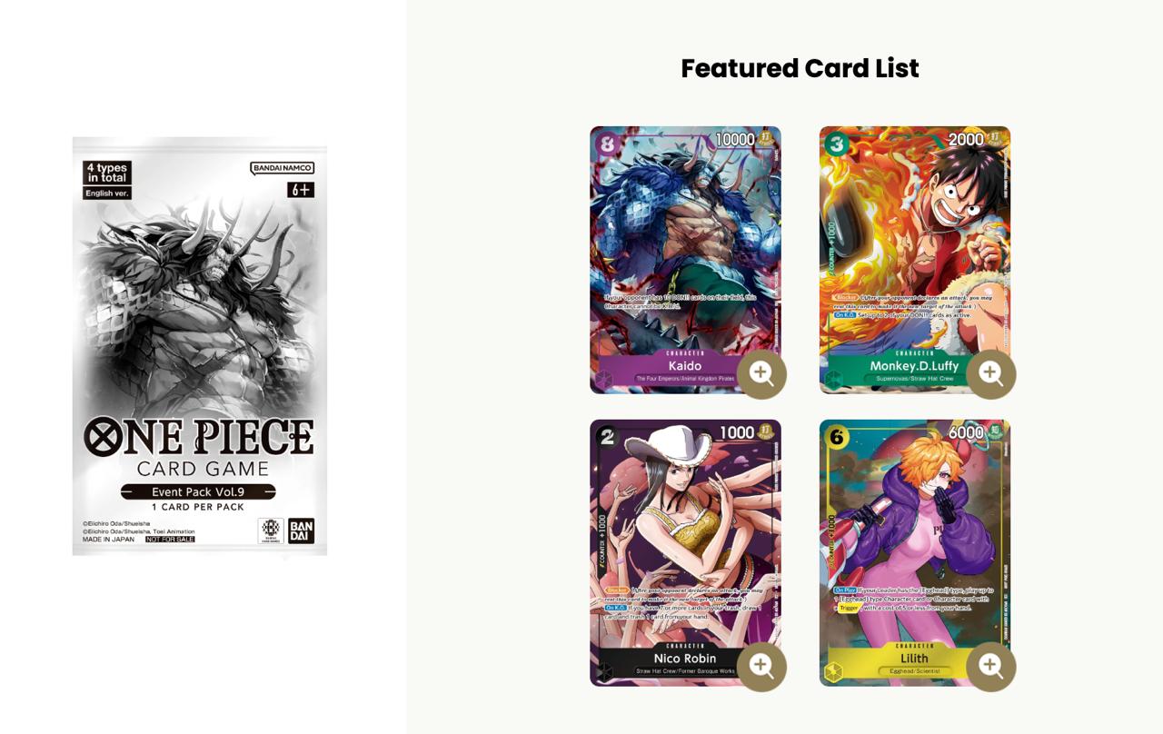 ONE PIECE CARD GAME Extra Grand Battle Sep 25 6pm