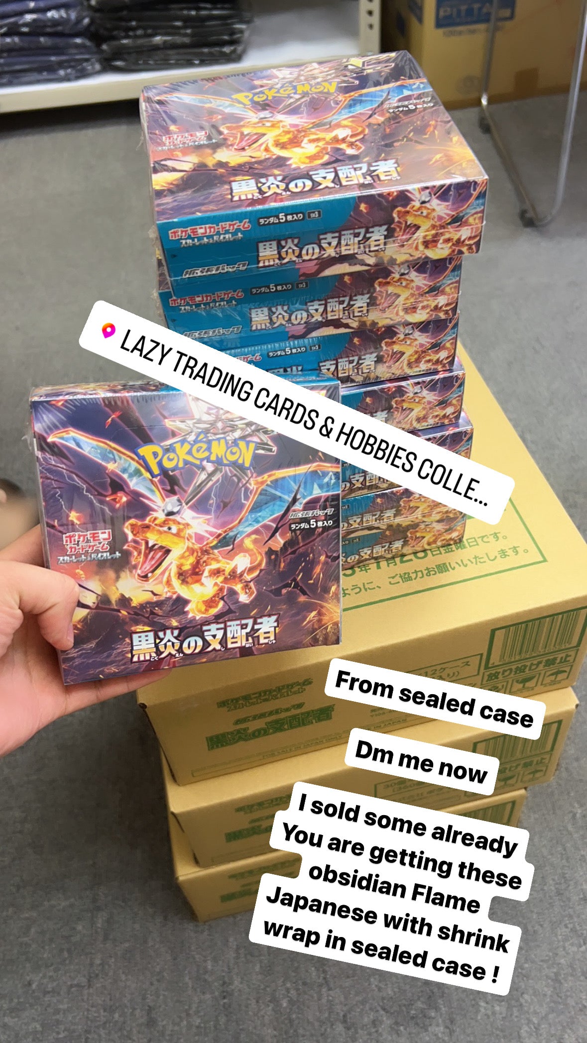 Pokemon Card Ruler Of The Black Flame sv3 Booster Box Japanese Obsidia Lazy Trading Cards Pokemon Card Ruler Of The Black Flame sv3 Booster Box Japanese Obsidia Lazy Trading Cards