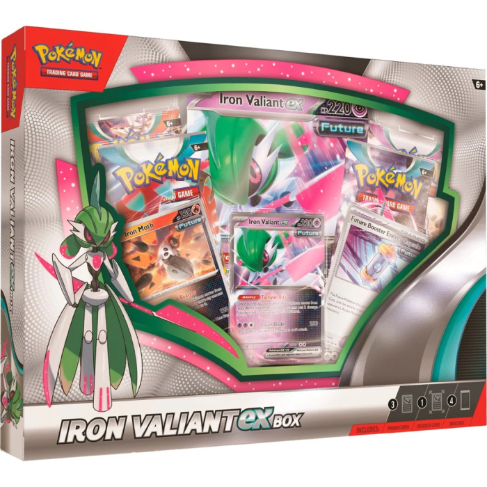 Pokemon Roaring Moon/Iron Valiant ex Box
