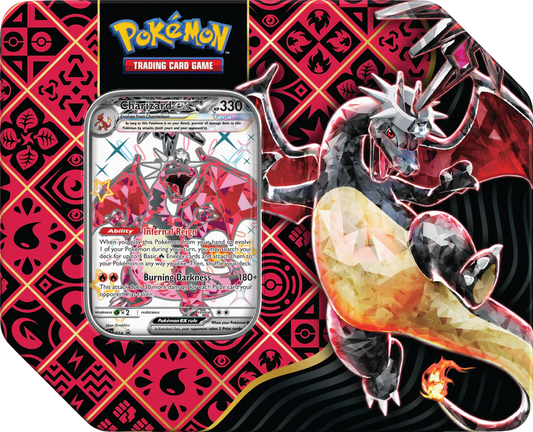 POKEMON PALDEAN FATES TIN - CHARIZARD