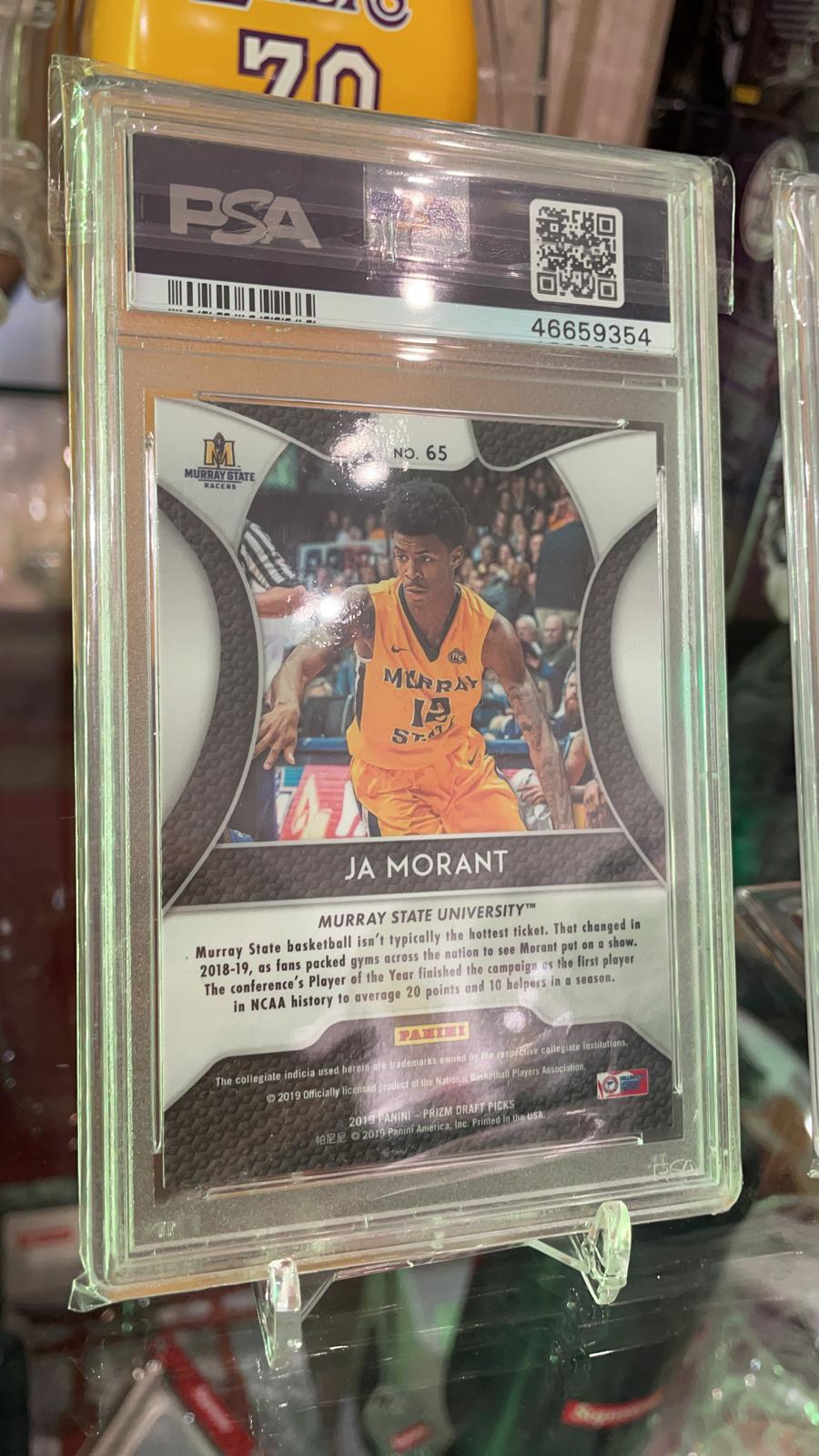 2019 Panini Prizm DP JA MORANT- #65 Rookie PSA 9
