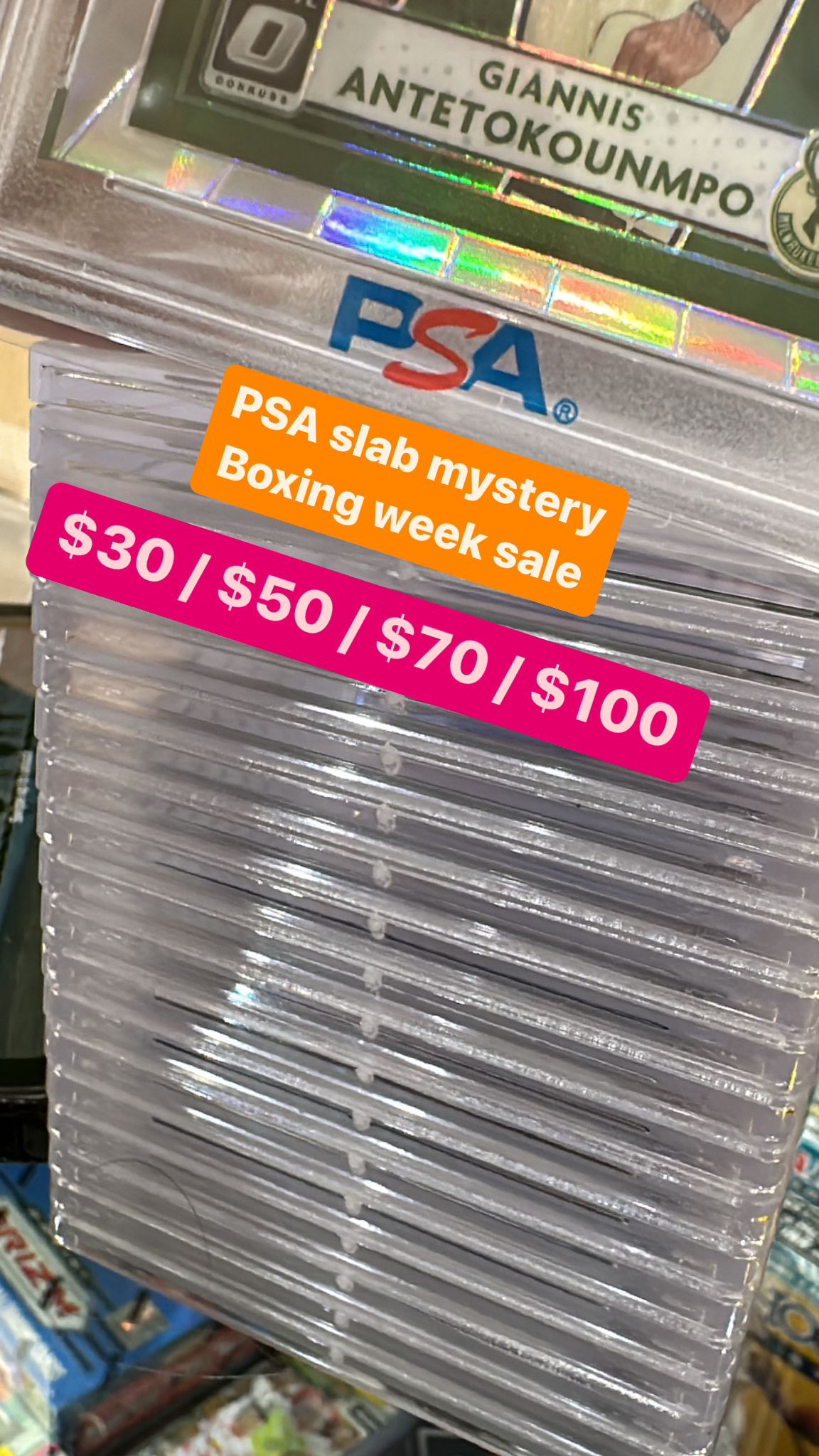 PSA Slab Mystery Boxing Week Sale