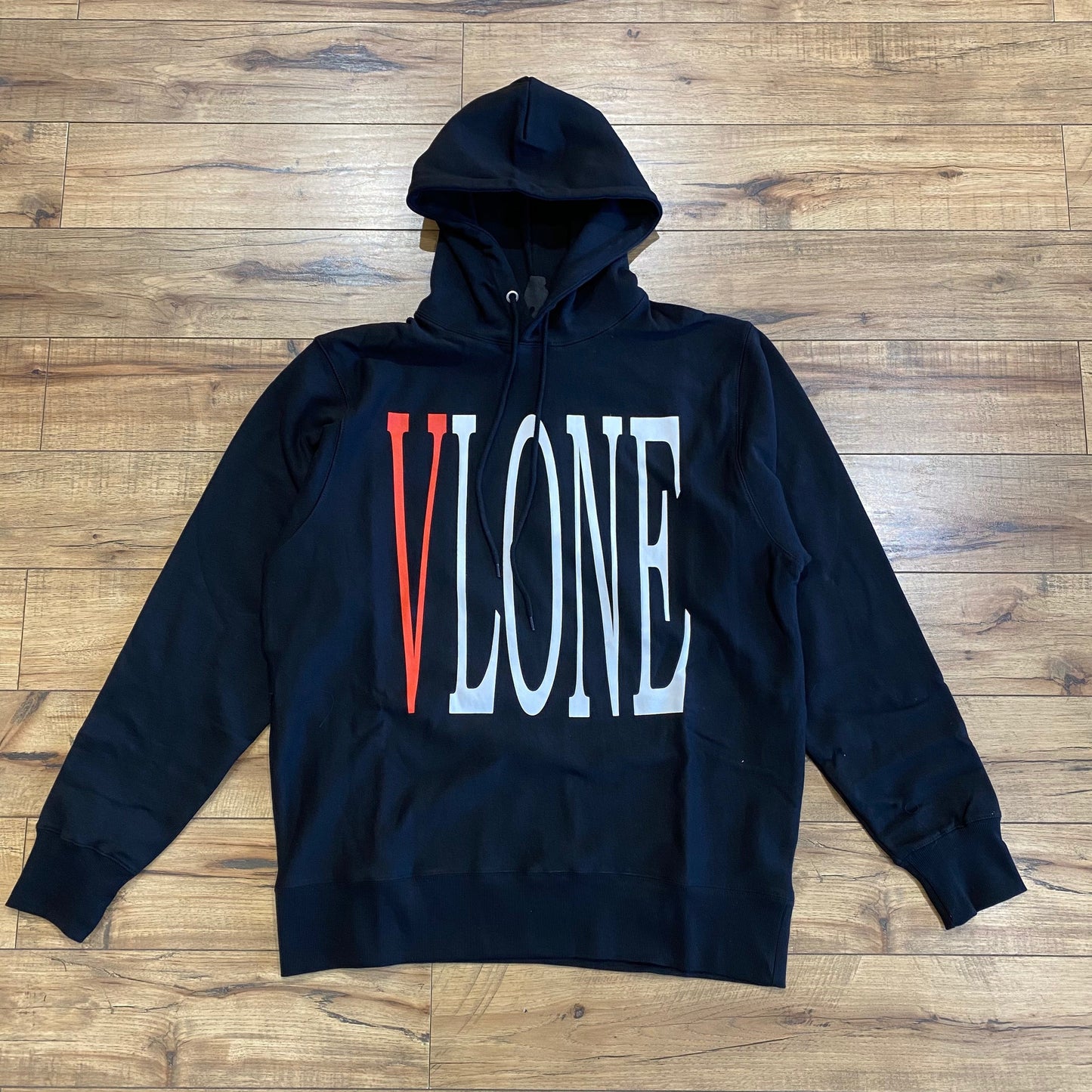 Vlone Red Logo Hoodie (Black)