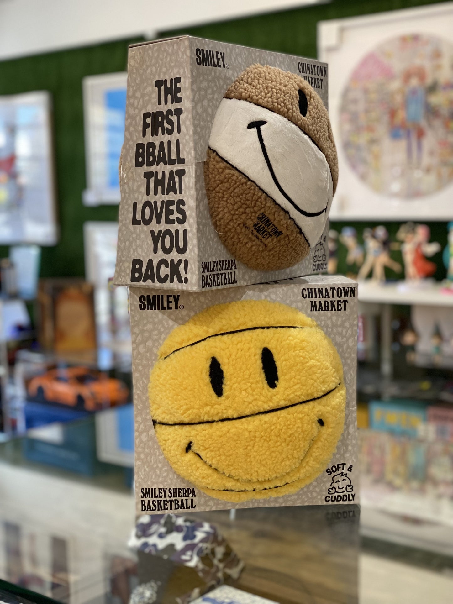 Chinatown Market Smiley Plush Basketball