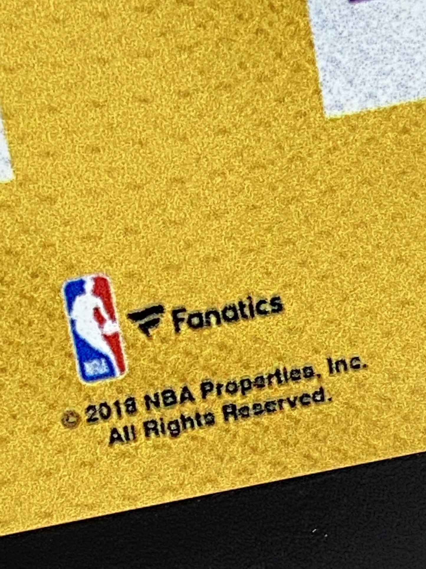 LeBron James Los Angeles Lakers 10.5" x 13" Gold 2018-19 Jersey Style Number 23 Sublimated Plaque