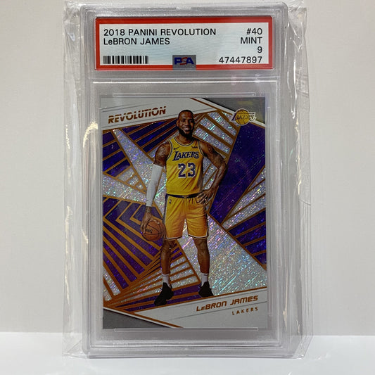 2018 Panini Revolution Lebron James #40 PSA 9