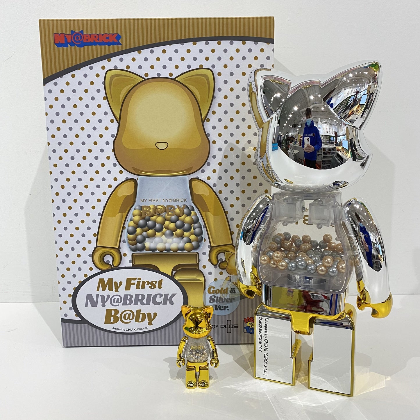 My First Ny@brick Gold and Silver Ver. 400% & 100%