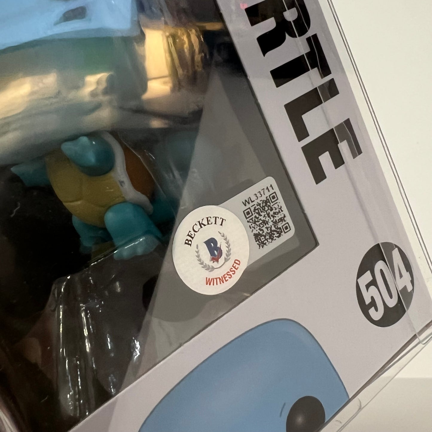 Funko Pop! Pokemon - Squirtle #504 signature with Eric Stuart