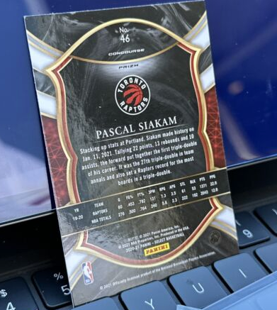 2021 Select TIGER STRIPE Pascal Siakam SSP #46 Toronto Raptors Case Hit 🔥
