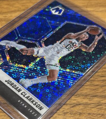2020-21Panini Mosaic Jordan Clarkson Blue Fast Break Disco /85 Utah PSA (Single)