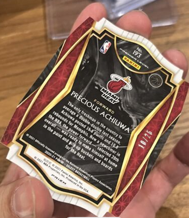 2020-21 Panini select Precious Achiuwa RC Tye Die /25 Premier Level Die Cut (Single)