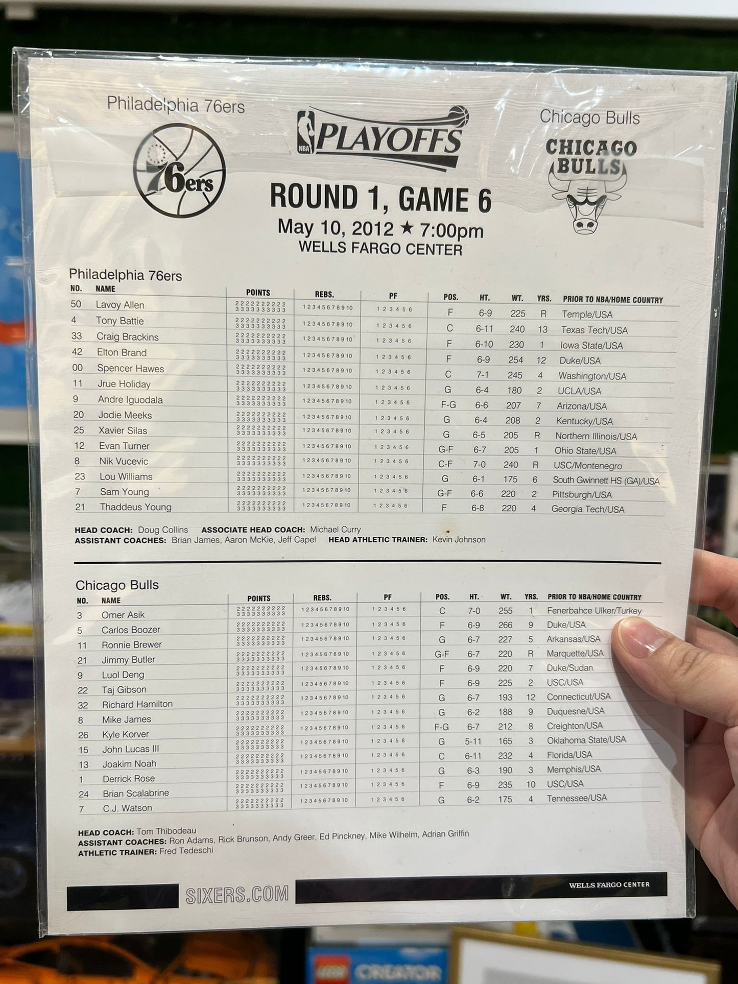 Allen iverson Signed orignal 2001 playoff limited edition card (unframed)