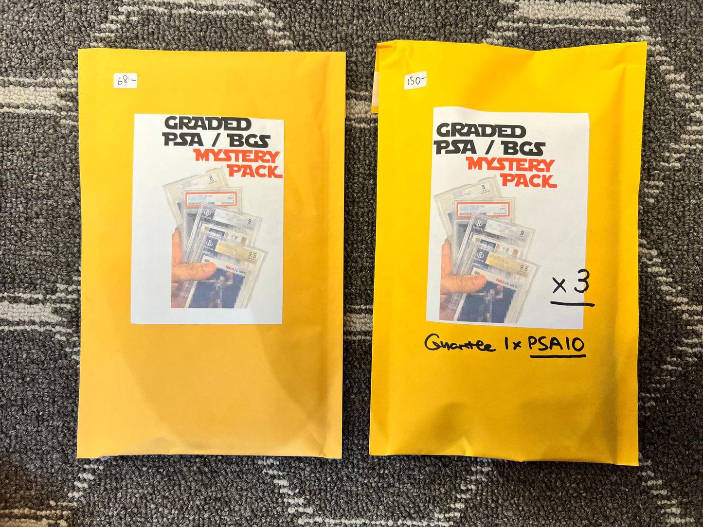 Mystery graded card pack x 1 ( Apr1 ) , 68.00 Mystery graded card pack x 3 guaranteed PSA10 x 1 ( Apr1 ) , 150.00