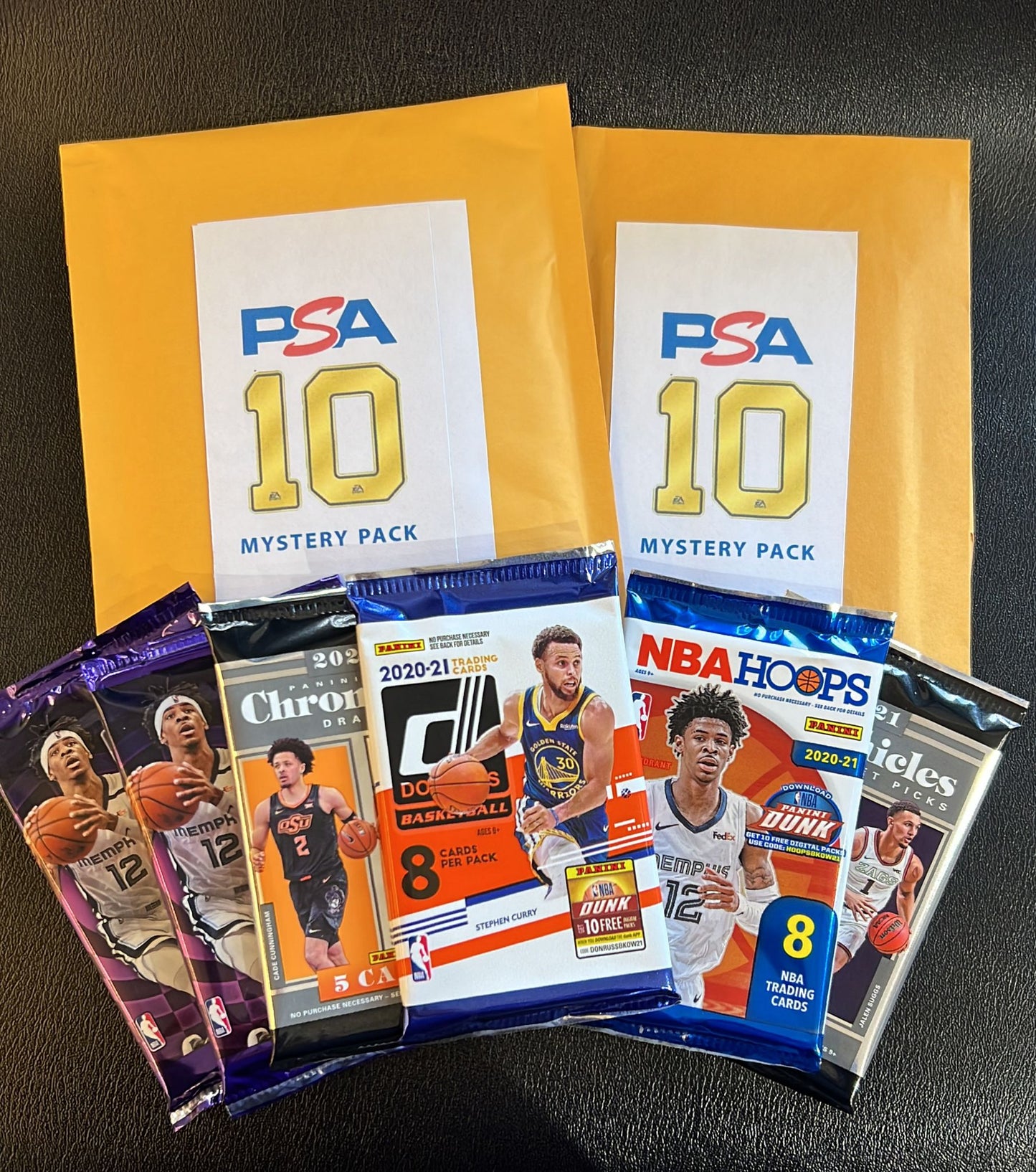 Mystery Graded card (PSA 10) x 2 + 6 packs of sealed NBA card pack ( Apr12 ) , 228.00