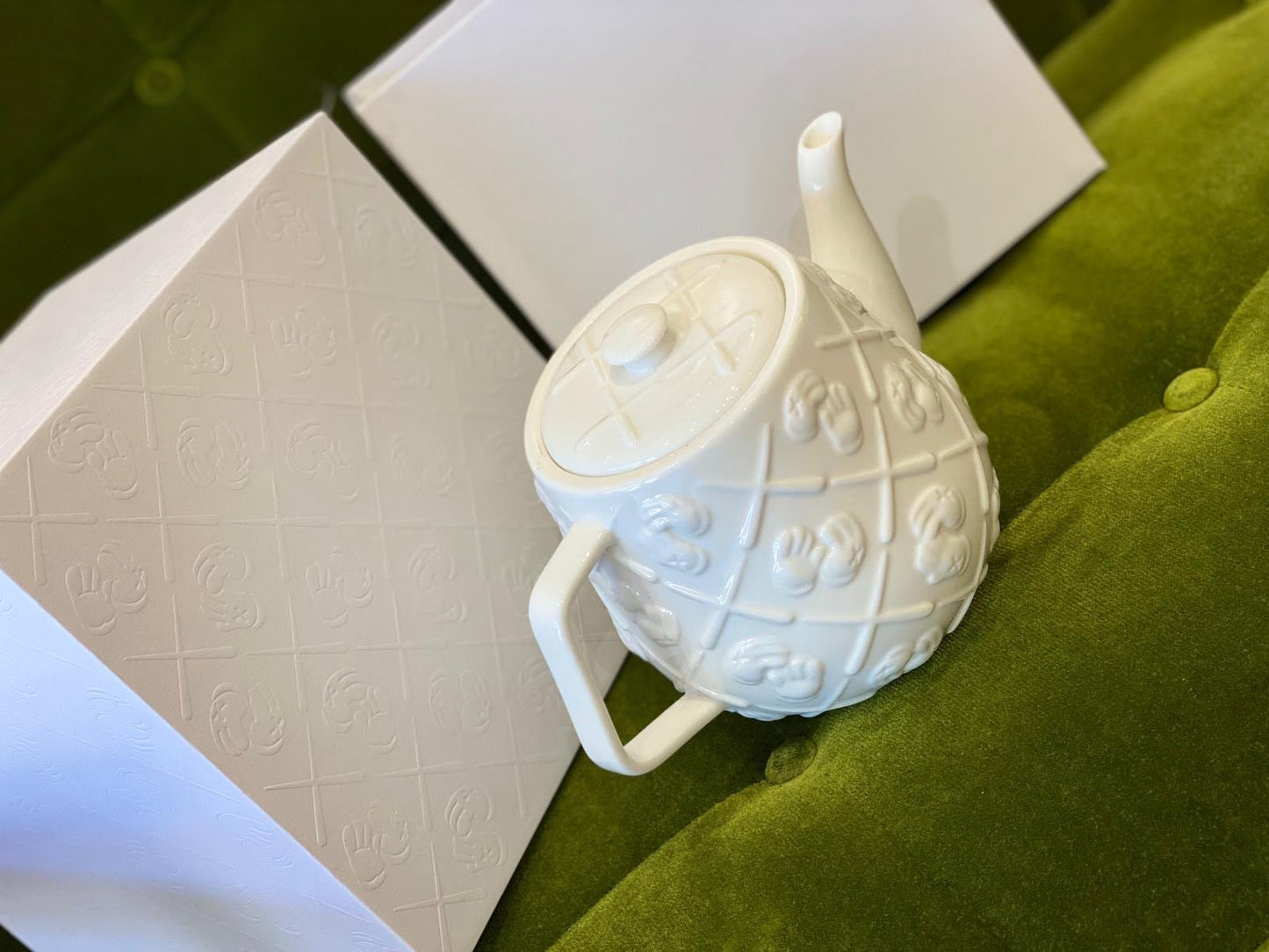 KAWS Ceramic Teapot white
