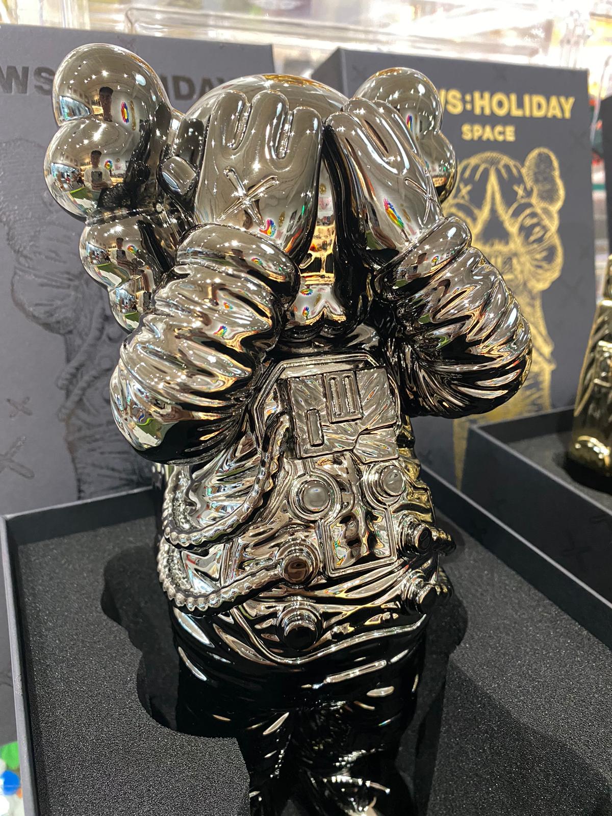 KAWS Holiday Space Figure Gold/Black/Silver Set