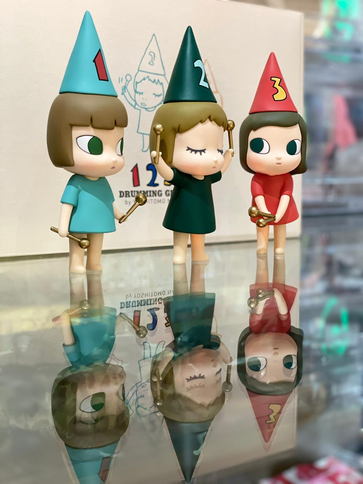 Yoshitomo Nara '123 Drumming Girls' Set of Figures