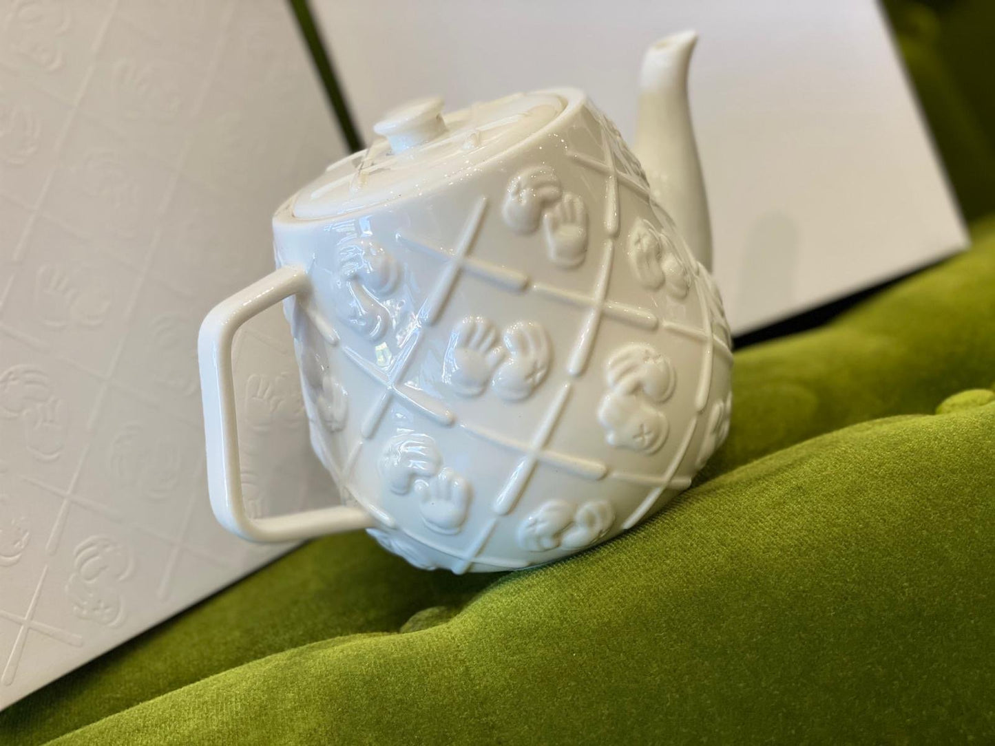KAWS Ceramic Teapot white