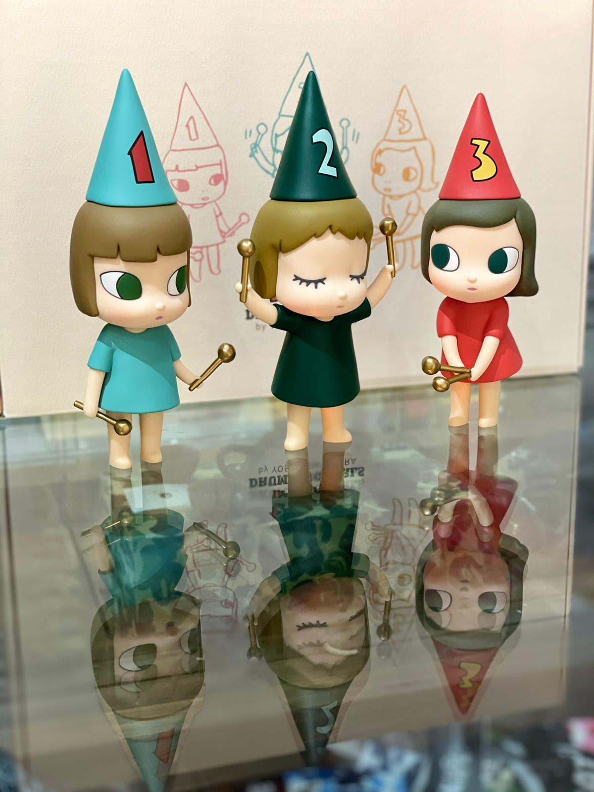 Yoshitomo Nara '123 Drumming Girls' Set of Figures