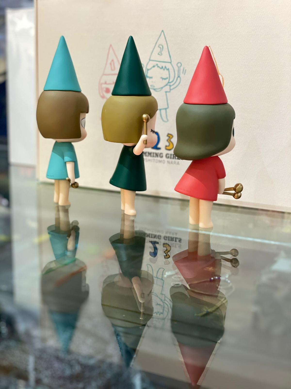 Yoshitomo Nara '123 Drumming Girls' Set of Figures