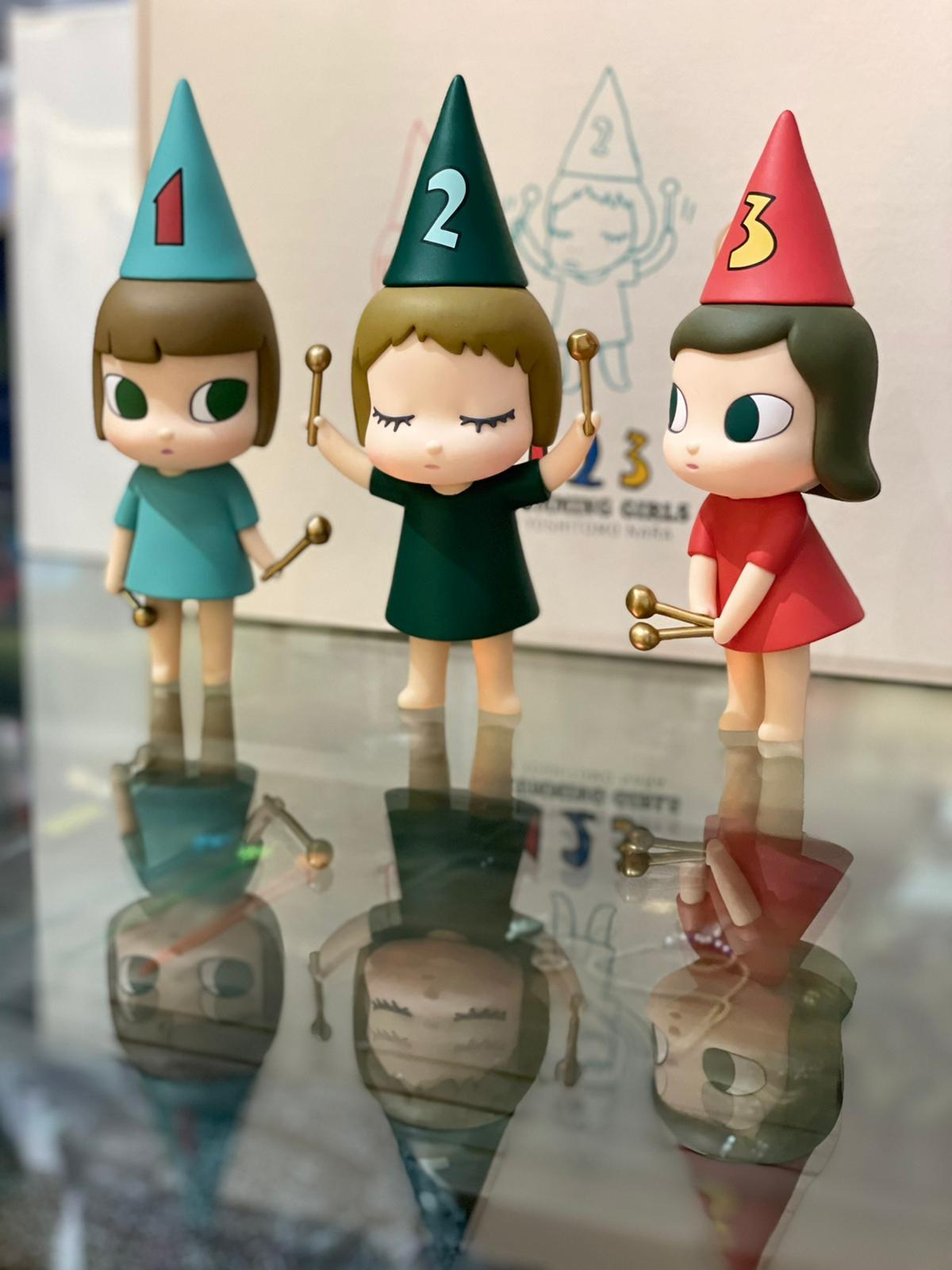 Yoshitomo Nara '123 Drumming Girls' Set of Figures