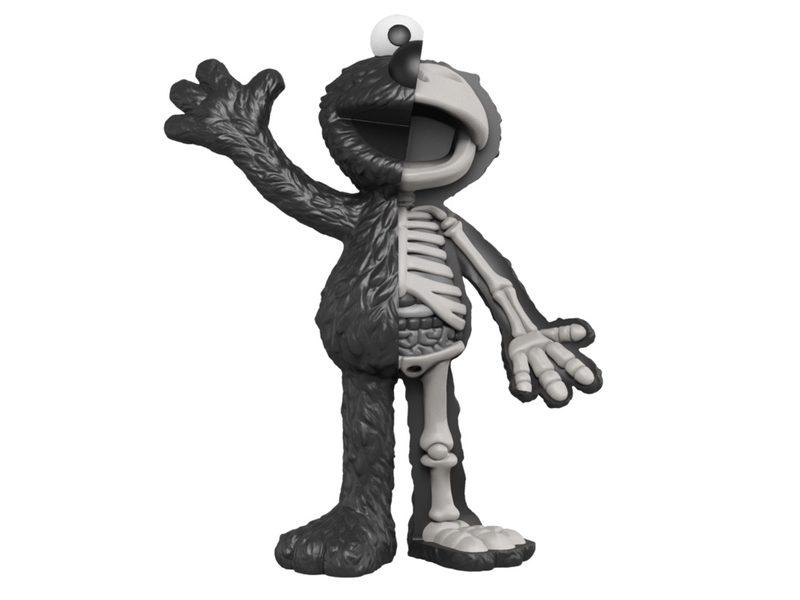 Jason Freeny x Mighty Jaxx x Sesame Street - 8.5" XXRAY PLUS: Elmo (Black)