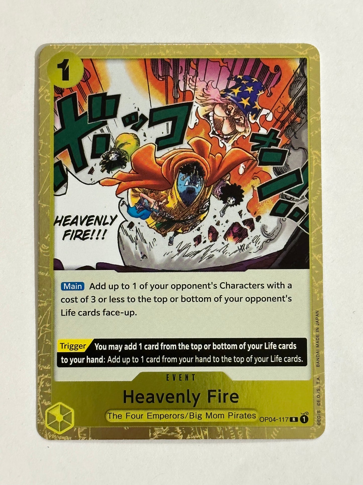 One Piece TCG Event Heavenly Fire OP04-117 English