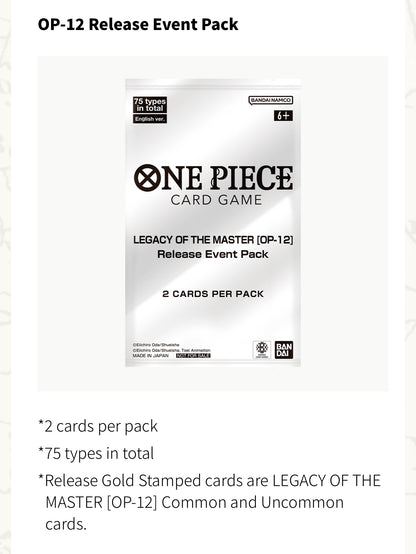 ONE PIECE CARD GAME OP-12 Release Event