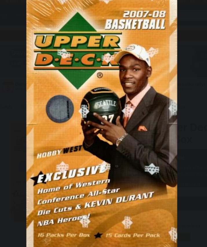 2007-08 Upper Deck Basketball Hobby Box