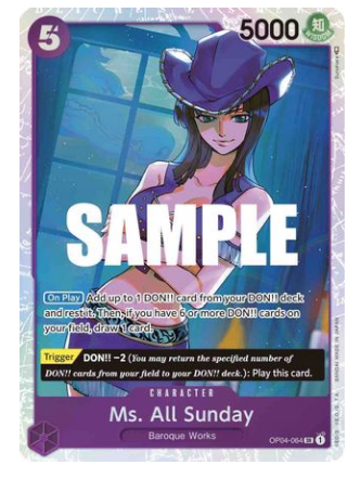 One Piece TCG MS. ALL SUNDAY OP04-064 Kingdoms Of Intrigue