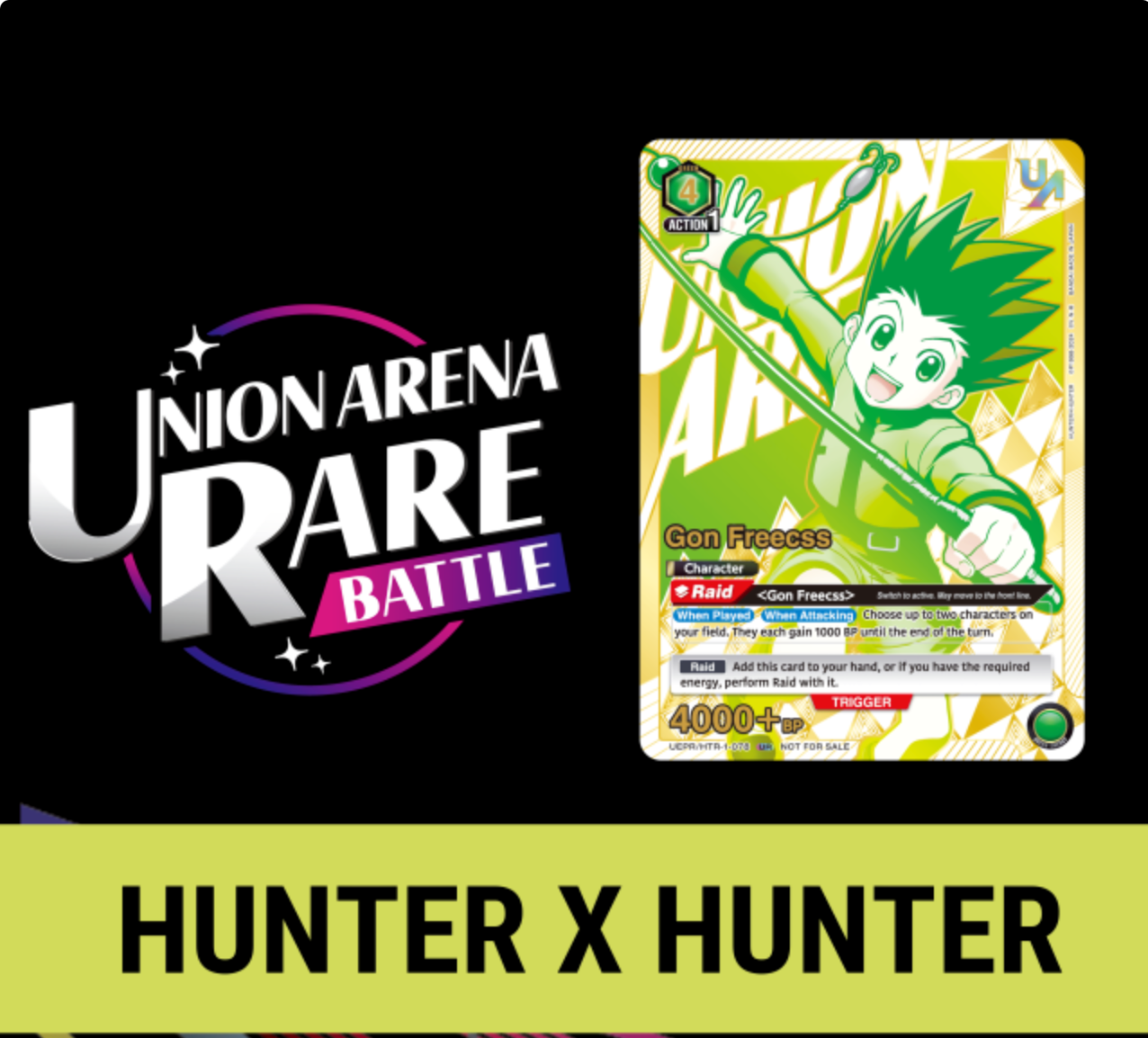 UNION ARENA RARE BATTLE -HUNTER X HUNTER-