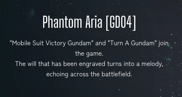 Gundam Card Game Phantom Aria [GD04] Pre-release event April 25 2:30pm