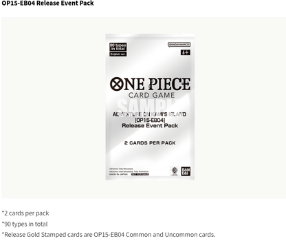 OP15-EB04 Release Event March April 2 / april 3 , 5:30pm