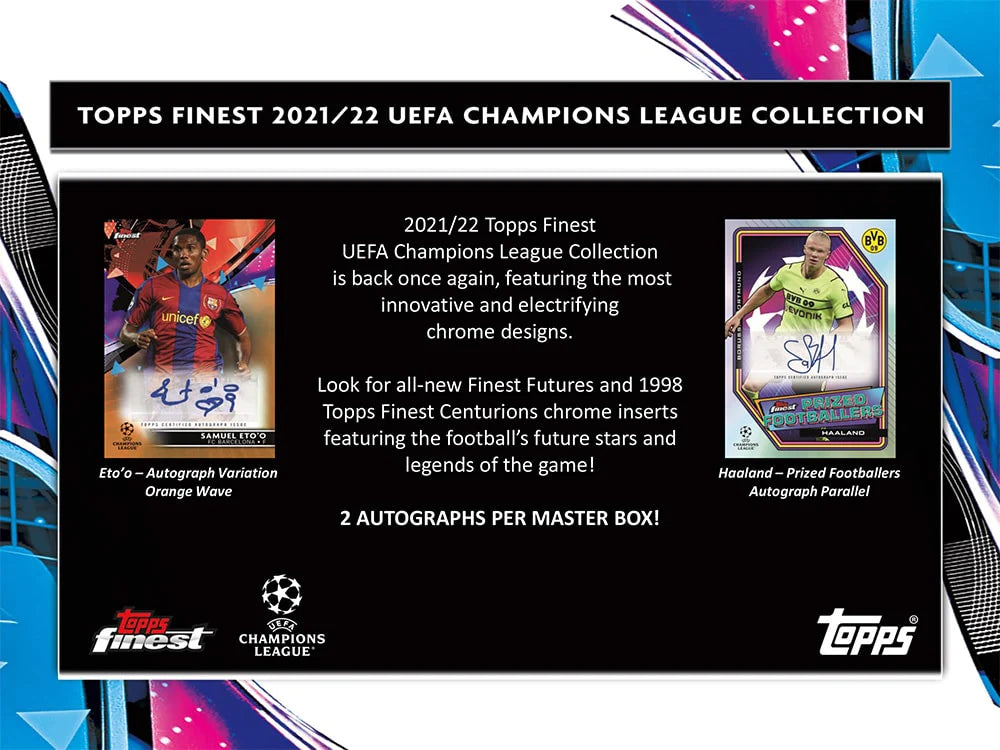 2021/22 TOPPS UEFA CHAMPIONS LEAGUE FINEST SOCCER HOBBY BOX / CASE