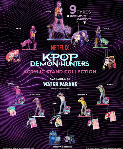 KPOP Demon Hunters WATER PARADE 2025 Acrylic Stand Keychain (Set)