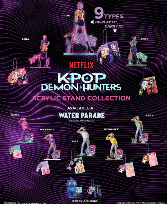 KPOP Demon Hunters WATER PARADE 2025 Acrylic Stand Keychain (Set)