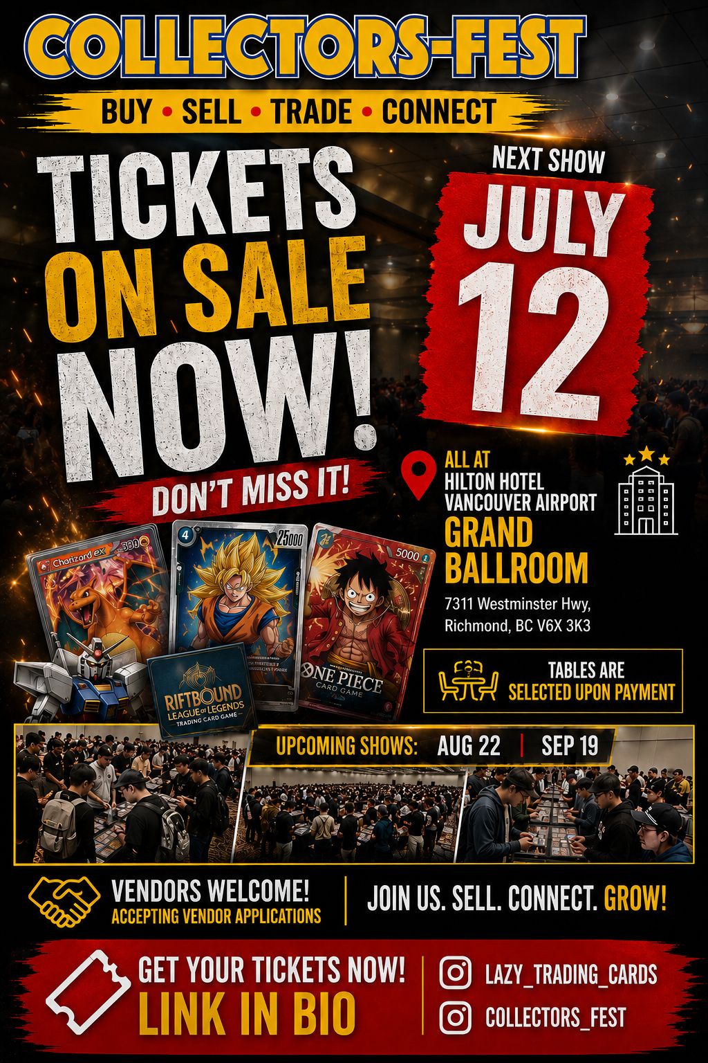 July 12 Collectors_Fest MEGASHOW @ Hilton Hotel Richmond