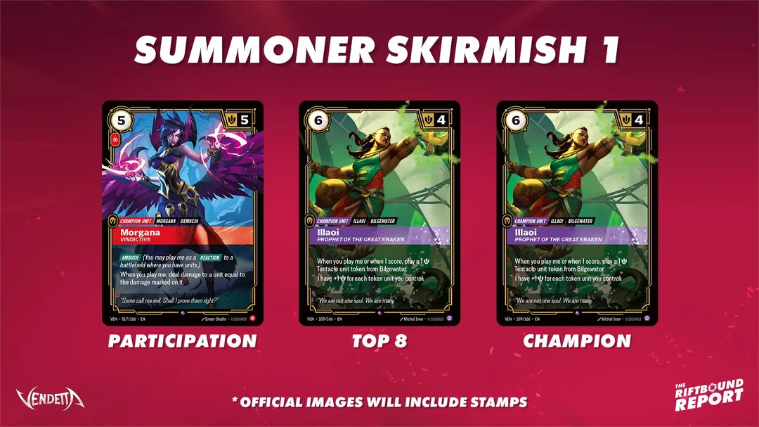 VENDETTA SUMMONER SKIRMISH I AUG 22/2PM