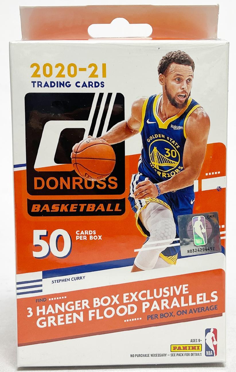 2020-21 Panini Donruss NBA Basketball Hanger Box 50 Cards (3Green Flood Parallels)