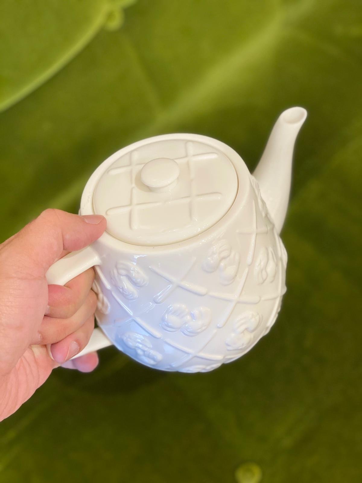 KAWS Ceramic Teapot white