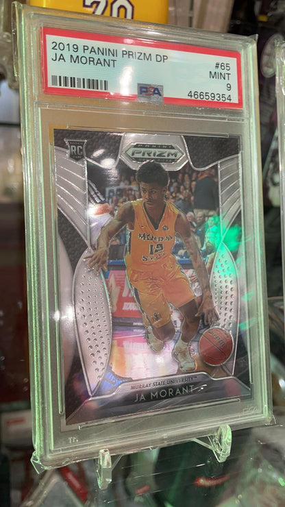 2019 Panini Prizm DP JA MORANT- #65 Rookie PSA 9