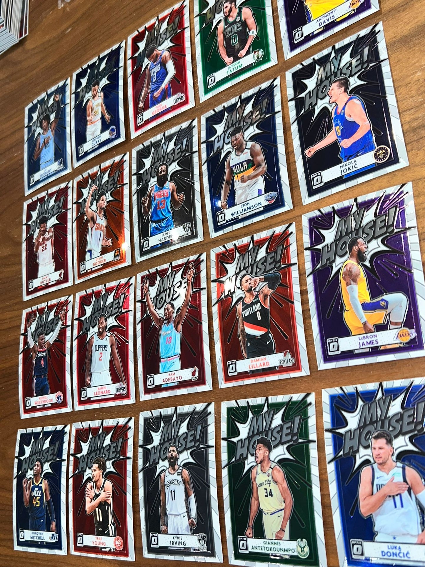 2020-21 Nba Basketball Optic hobby “My House” complete full card set (20)