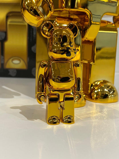 BE@RBRICK Nya Gold Plated Ver. 100% & 400%